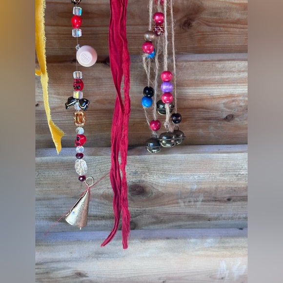 Handmade Boho Style Wind Chimes. Tiny Bells. Yard Art. Earthy Art. Witchy - Picture 8 of 14
